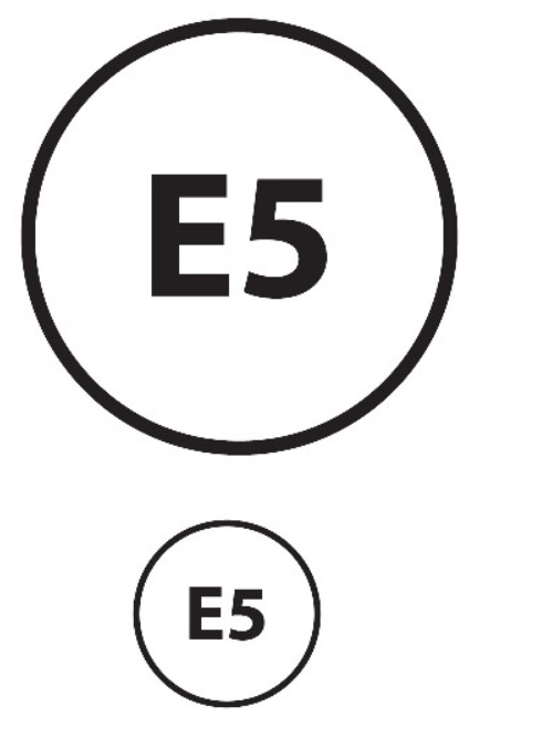 Obrázek Značení pro čerpací stanice E5