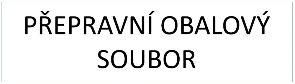 Obrázek Označení: Přepravní obalový soubor